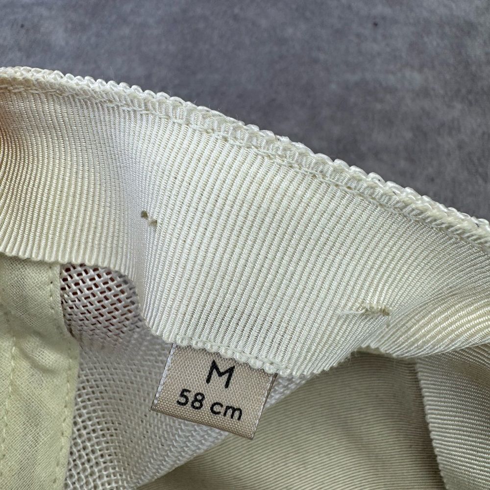 Gucci Embossed Mesh Gg Cream Cap Hat Medium - Picture 12 of 13